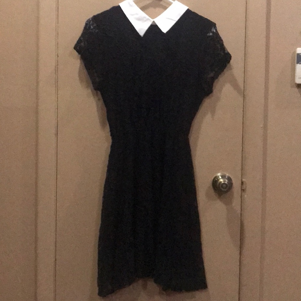black lace dress